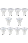 10 Adet Adet Gu10 Duylu 7 Watt Gün Işığı Led Ampul 10'lu Paket - 1