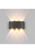 6 Watt Siyah Kasa Gün Işığı Dış Mekan Çift Yönlü Modern Led Aplik ( Ip65 ) - 2