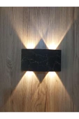 U2 Uranüs Mermer Desen Kasa 10 Watt Gün Işığı Ledli Dekoratif Çift Yönlü Iç - Dış Mekan Aplik - 1