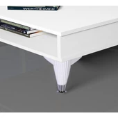 Mobilya Kanepe Masa Sehpa Ayağı Baza Ayak Beyaz 12 Cm (4 ADET) - Masa Ayakları - Tek Ebat - 4