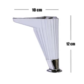 Mobilya Kanepe Masa Sehpa Ayağı Baza Ayak Beyaz 12 Cm (4 ADET) - Masa Ayakları - Tek Ebat - 3