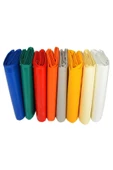 9 M X 75 CM   Gri Renk Polyester Balkon Demiri Brandası Su Geçirmez 1.sınıf 650g - 2
