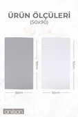 6'lı Greek Gri-Beyaz El Havlusu - 50x90 Cm, 225 Gr, %100 Pamuk, Spa Ve Otel Havlusu - 2
