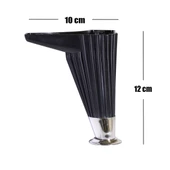Mobilya Kanepe Masa Sehpa Ayağı Baza Ayak Siyah 12 Cm (4 ADET) - Masa Ayakları - Tek Ebat - 3