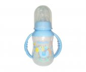 Bebedor Desenli Kulplu Biberon 125 ml - Mavi - 1