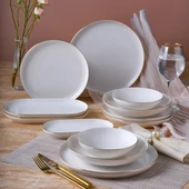 GÜRAL PORSELEN Bilbao 27 Parça 6 Kişilik Yemek Takımı Altın Yaldız 20 thumbnail 1