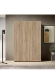 Tdesigno Ahu Giyinme Dolabı - Çok Amaçlı Dolap - Gardırop 120 Cm-3 Kapaklı-2 Çekmeceli - 2