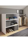 Tdesigno Alaz Giyinme Dolabı - Çok Amaçlı Dolap - Gardırop 180 Cm Açık Giyinme Dolabı - 1