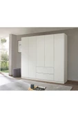 Tdesigno Araz Giyinme Dolabı - Çok Amaçlı Dolap - Gardırop 225 Cm-5 Kapaklı-2 ÇEKMECELİ - 1