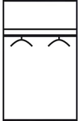 Tdesigno Giyinme Dolabı - Çok Amaçlı Dolap - Gardırop 80 cm Beyaz - 4