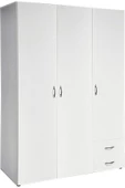 Tdesigno Ahu Giyinme Dolabı - Çok Amaçlı Dolap - Gardırop 120 Cm-3 Kapaklı-2 Çekmeceli - 7