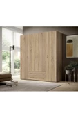 Tdesigno Ahter Giyinme Dolabı - Çok Amaçlı Dolap - Gardırop 160 Cm-4 Kapaklı-2 Çekmeceli - 1