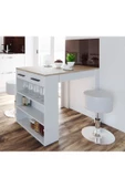 GC Infınıty Mutfak Adası Mutfak Masası Beyaz-120 cm - 2