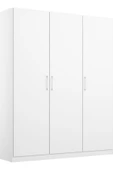 Tdesigno Almina Giyinme Dolabı - Çok Amaçlı Dolap - Gardırop 135 Cm-3 Kapaklı - 2