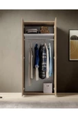 Tdesigno Ada Giyinme Dolabı - Çok Amaçlı Dolap - Gardırop 80 Cm-2 Kapaklı - 3