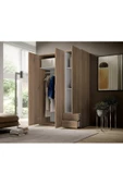 Tdesigno Ahu Giyinme Dolabı - Çok Amaçlı Dolap - Gardırop 120 Cm-3 Kapaklı-2 Çekmeceli - 4