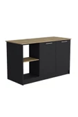 Tdesigno Bengi Mutfak Adası - Antrasit-150 Cm-Oturma Alanlı-Masa - 6