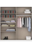 Tdesigno Almina Giyinme Dolabı - Çok Amaçlı Dolap - Gardırop 180 Cm-4 Kapaklı thumbnail 4