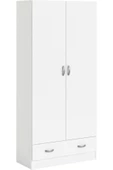 Tdesigno Aysu  Giyinme Dolabı - Çok Amaçlı Dolap - Gardırop 80 Cm-2 Kapaklı-1 Çekmeceli - 2