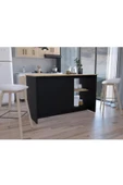 Tdesigno Bengi Mutfak Adası - Antrasit-150 Cm-Oturma Alanlı-Masa - 1