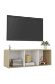 Tdesigno Tdesıgno Nur Televizyon Sehpası - Ünitesi -kitaplık-beyaz 108 Cm 3 Raflı - 3
