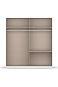 Tdesigno Araz Giyinme Dolabı - Çok Amaçlı Dolap - Gardırop 180 Cm-4 Kapaklı-2 ÇEKMECELİ - 3