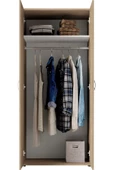 Tdesigno Ada Giyinme Dolabı - Çok Amaçlı Dolap - Gardırop 80 Cm-2 Kapaklı - 6