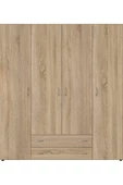 Tdesigno Ahter Giyinme Dolabı - Çok Amaçlı Dolap - Gardırop 160 Cm-4 Kapaklı-2 Çekmeceli - 7