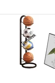 TRENDESK Metal Siyah Futbol Top Standı ,basketbol Top Standı 90 Cm 3412 - 3