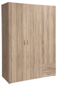 Tdesigno Ahu Giyinme Dolabı - Çok Amaçlı Dolap - Gardırop 120 Cm-3 Kapaklı-2 Çekmeceli - 7