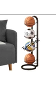 TRENDESK Metal Siyah Futbol Top Standı ,basketbol Top Standı 90 Cm 3412 - 2