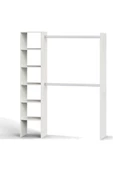 Tdesigno Efil Açık Giyinme Dolabı Gardırop Beyaz 140 cm - 1