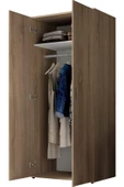 Tdesigno Ada Giyinme Dolabı - Çok Amaçlı Dolap - Gardırop 80 Cm-2 Kapaklı - 4