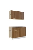 Tdesigno Selena Hazır Mutfak Dolabı 120 Cm - Tezgah Dahil Değil - Ceviz thumbnail 4