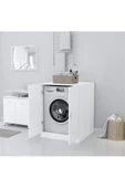 Tdesigno Serpin Banyo Dolabı-Çok Amaçlı-Çamaşır Makinesi Dolabı-Beyaz - 2