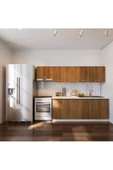 Tdesigno Parla Hazır Mutfak Dolabı 260 Cm - Tezgah Dahil Değil - Ceviz thumbnail 1