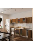 Tdesigno Parla Hazır Mutfak Dolabı 260 Cm - Tezgah Dahil Değil - Ceviz thumbnail 3
