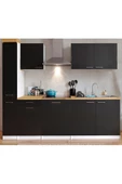 Tdesigno Pars Mutfak 280 Cm Tezgah Dahil Değil-kiler Dahil Siyah - 1