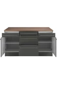Tdesigno Dion Mutfak Alt Modül 160 cm Antrasit - Tezgah Dahil - 3