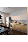 Tdesigno Nisa Hazır Mutfak Dolabı 260 cm safir Meşe Beyaz - 2