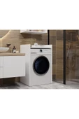 Tdesigno Ulya Banyo Dolabı-Çok Amaçlı-Çamaşır Makinesi Dolabı-Beyaz - 5