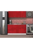 Tdesigno Tdesıgno Evrim Mutfak 160 Cm Tezgah Dahil Değil Parlak Kırmızı - 1