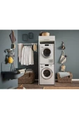 Tdesigno Hane Banyo Dolabı-Çok Amaçlı-Çamaşır Makinesi Dolabı Beyaz - 1