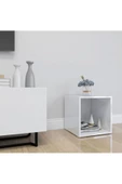Tdesigno Tdesıgno Melis -kitaplık- Açık Raf - Beyaz 1 Raflı 30 Cm - 3