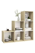 Tdesigno Tdesıgno Dilha -kitaplık-ofis Dolabı - Beyaz 6 Raflı 90 cm - 2