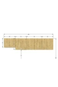 Tdesigno Mısra Üst Mutfak Dolabı 260 Cm - 2