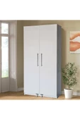 Tdesigno Hibe Çok Amaçlı 90 Derece Açılabilir 2 Kapaklı Kiler Erzak Mutfak Dolabı-90 cm - 2