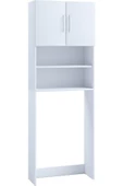 Tdesigno Sumru  Banyo Dolabı-Çok Amaçlı-Çamaşır Makinesi Dolabı Beyaz - 4