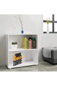Tdesigno Dila Kitaplık 80 cm Beyaz thumbnail 2