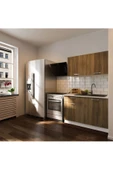 Tdesigno Selena Hazır Mutfak Dolabı 120 Cm - Tezgah Dahil Değil - Ceviz thumbnail 1